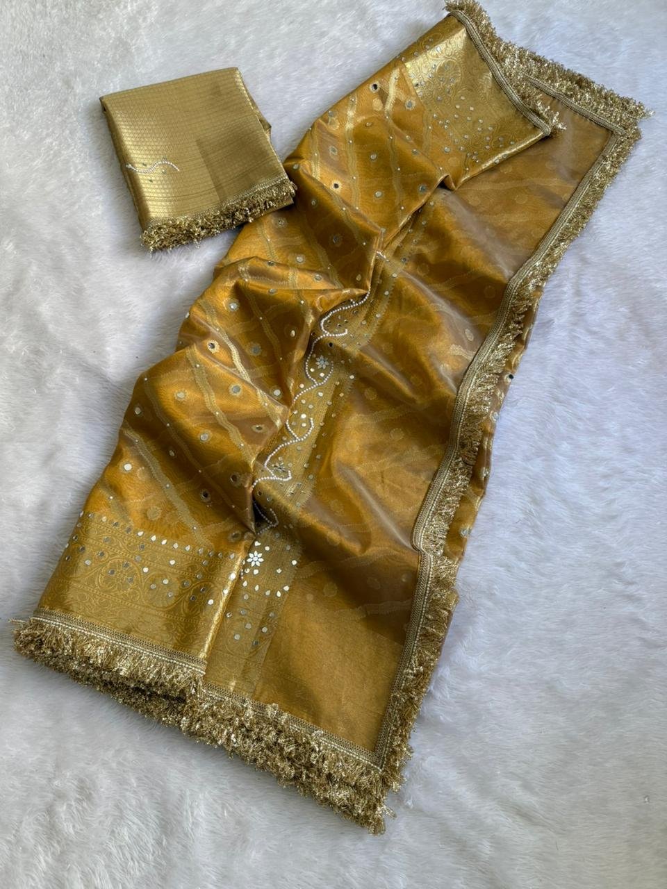 Suvarna Meera Tissue Saree