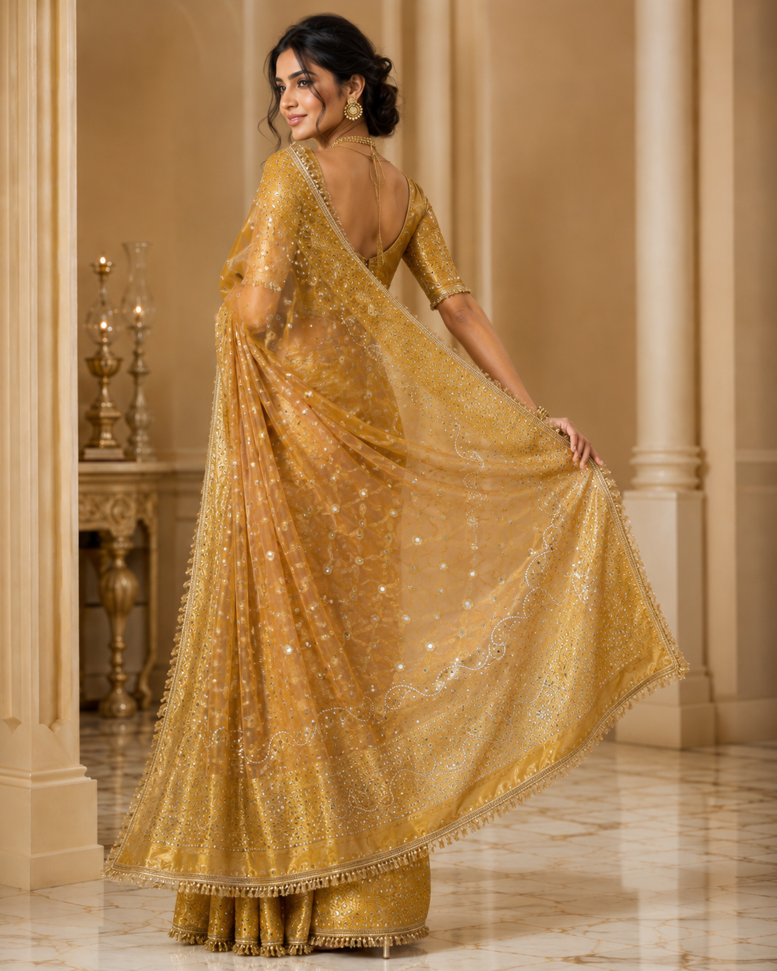Suvarna Meera Tissue Saree