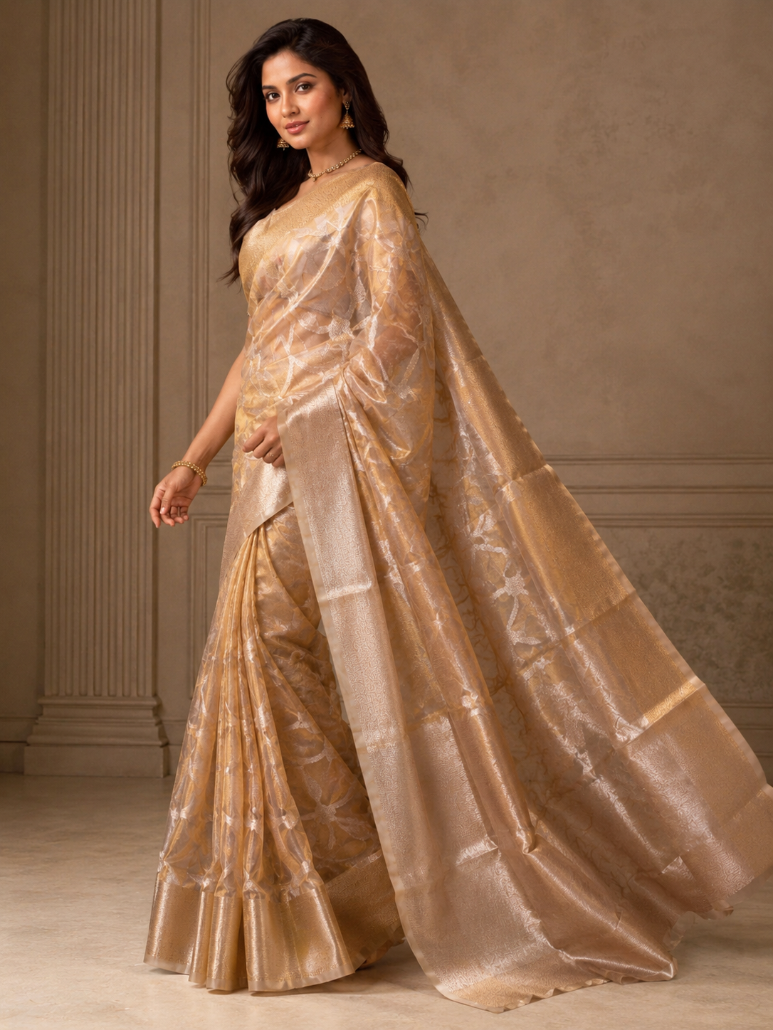 Swarna Leher Tissue Saree