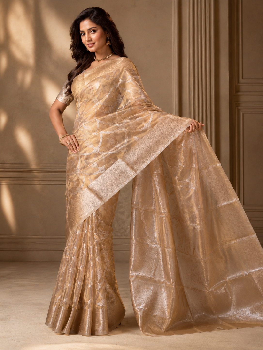 Swarna Leher Tissue Saree