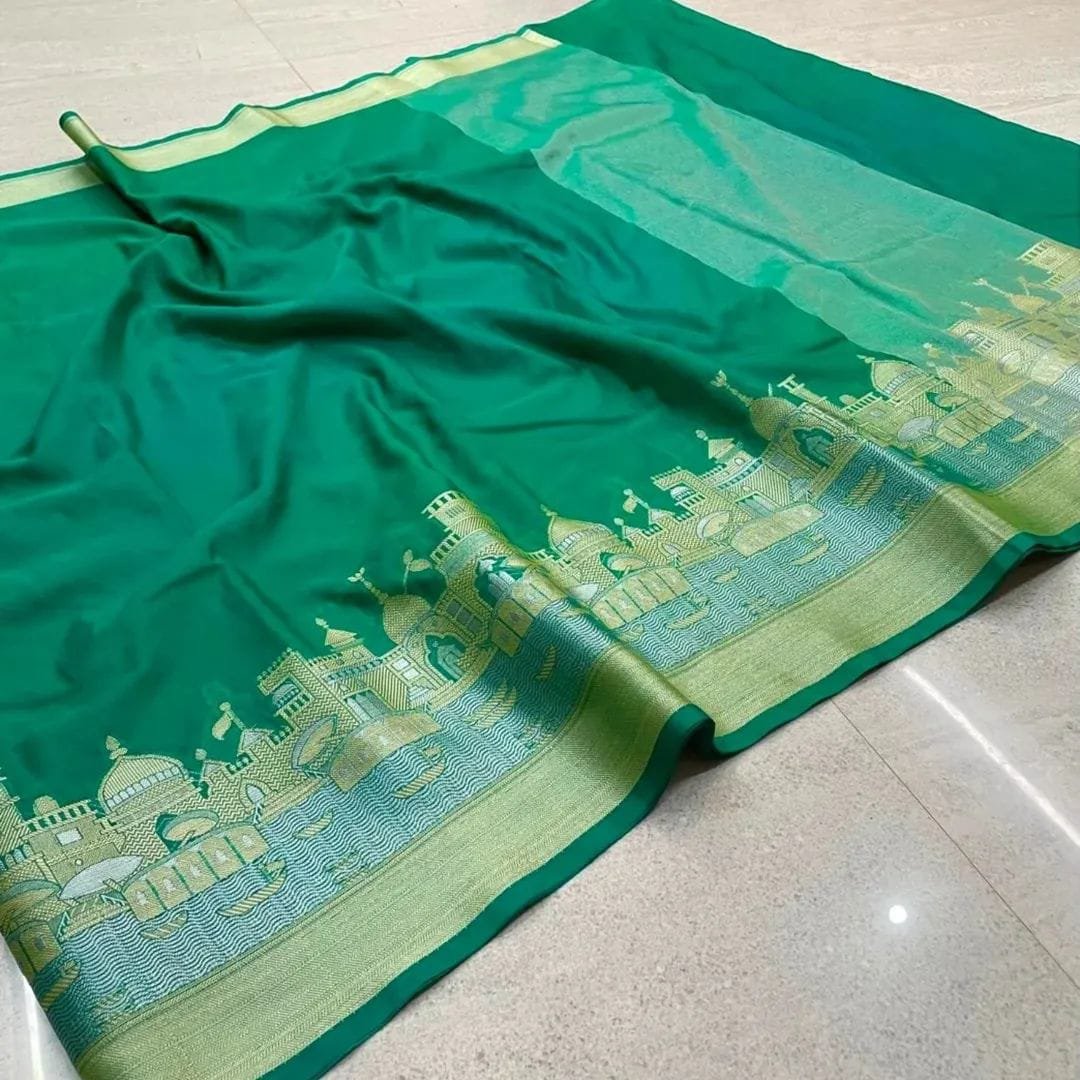 Ganga Ghat Warm Silk Saree