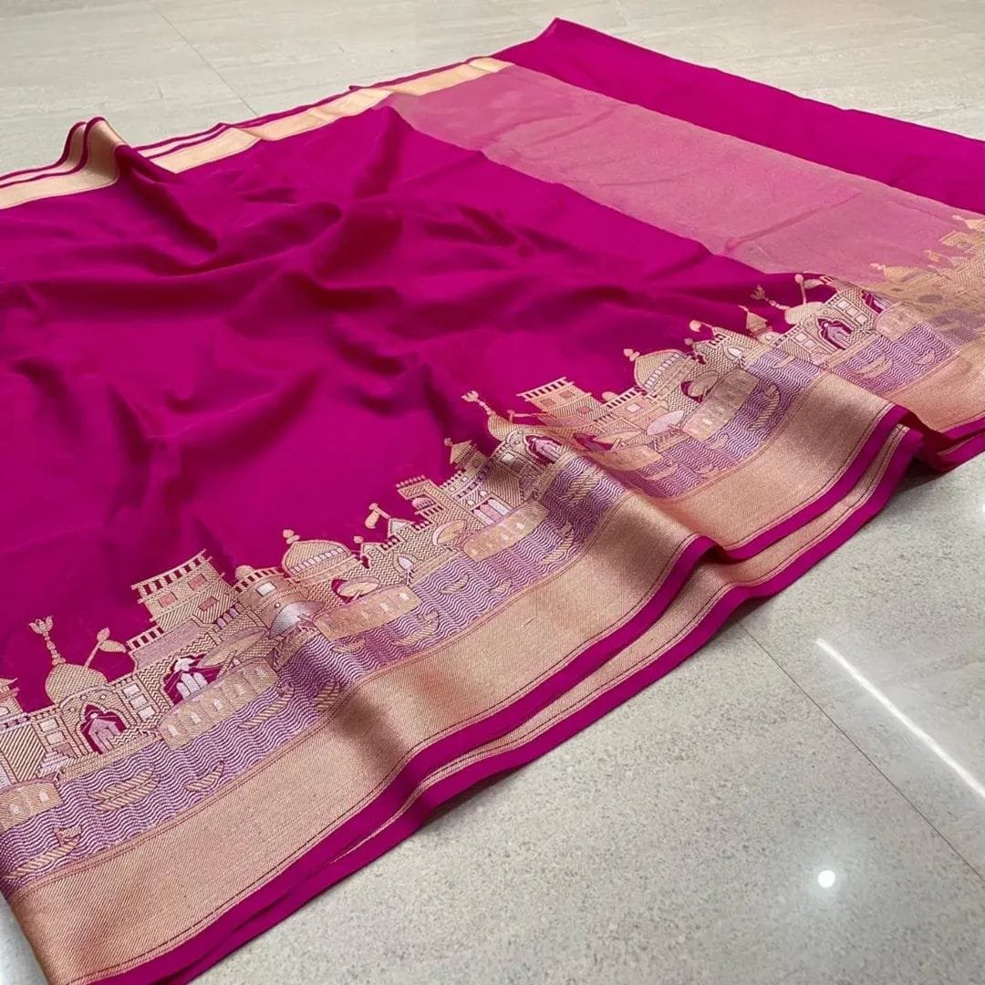 Ganga Ghat Warm Silk Saree