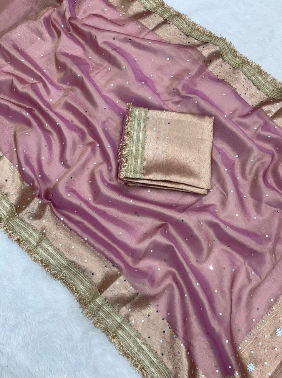 Sindoor Rajsi Maharani Tissue Silk Saree