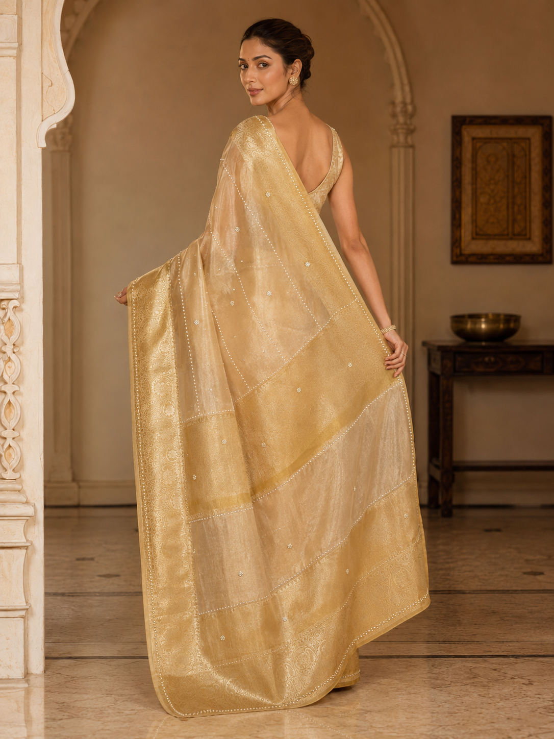Kanaka Chandrika Tissue Saree
