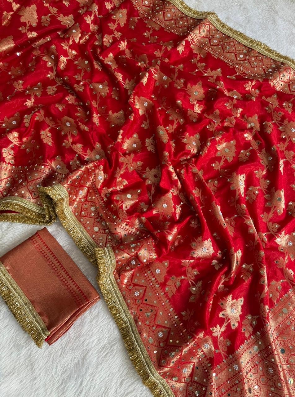 Raktanjali Royal Warm Silk Saree