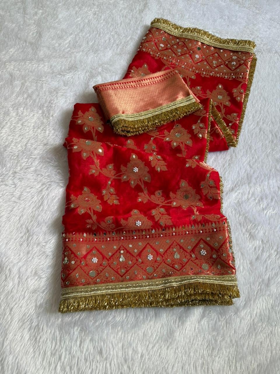 Raktanjali Royal Warm Silk Saree