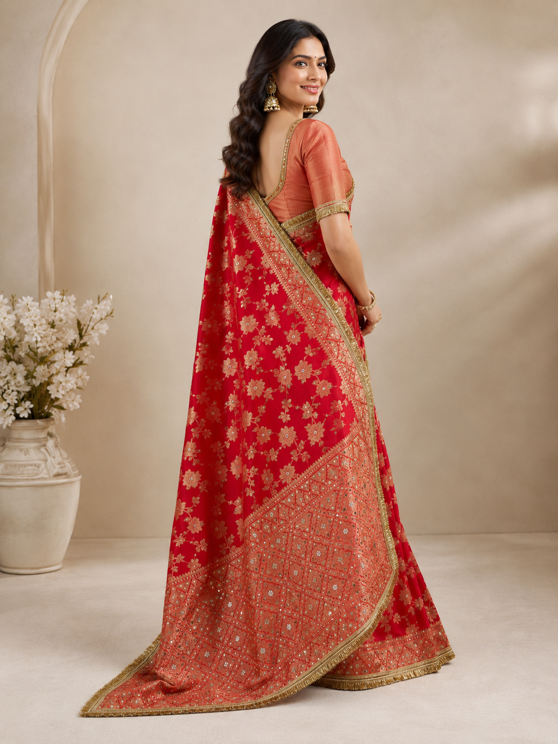 Raktanjali Royal Warm Silk Saree