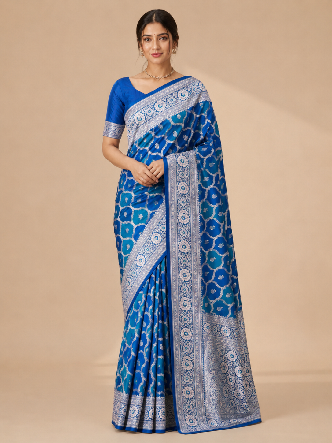 Rajranga Banarasi Mashru Katan Saree