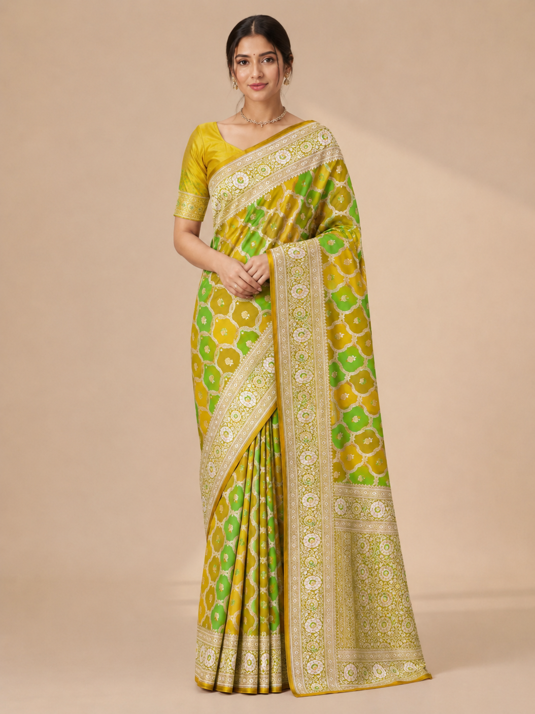 Rajranga Banarasi Mashru Katan Saree