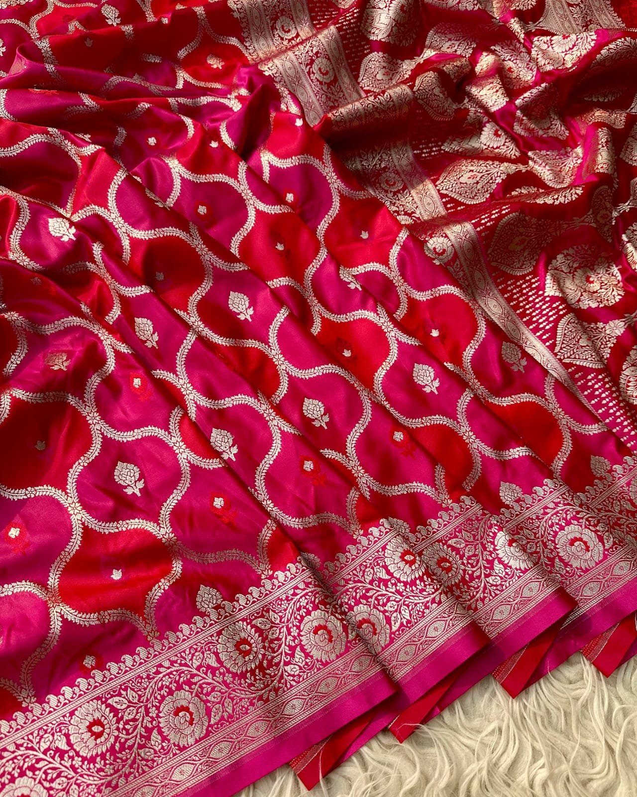 Rajranga Banarasi Mashru Katan Saree